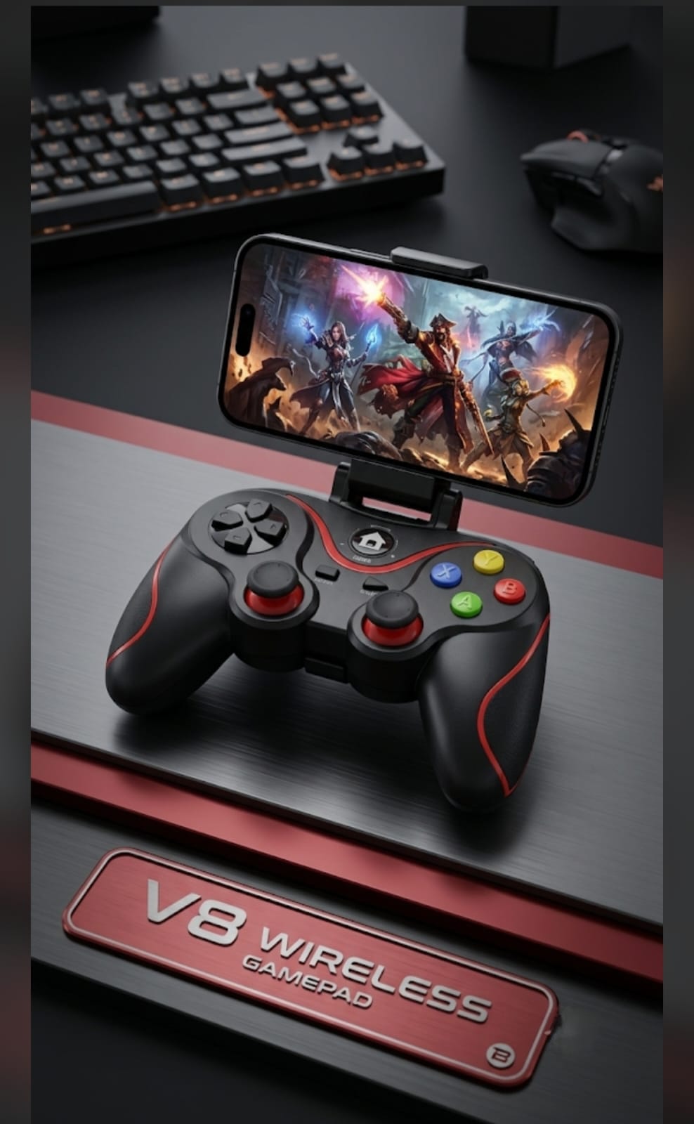 Gamepad inalámbrico V8 — Alfotech