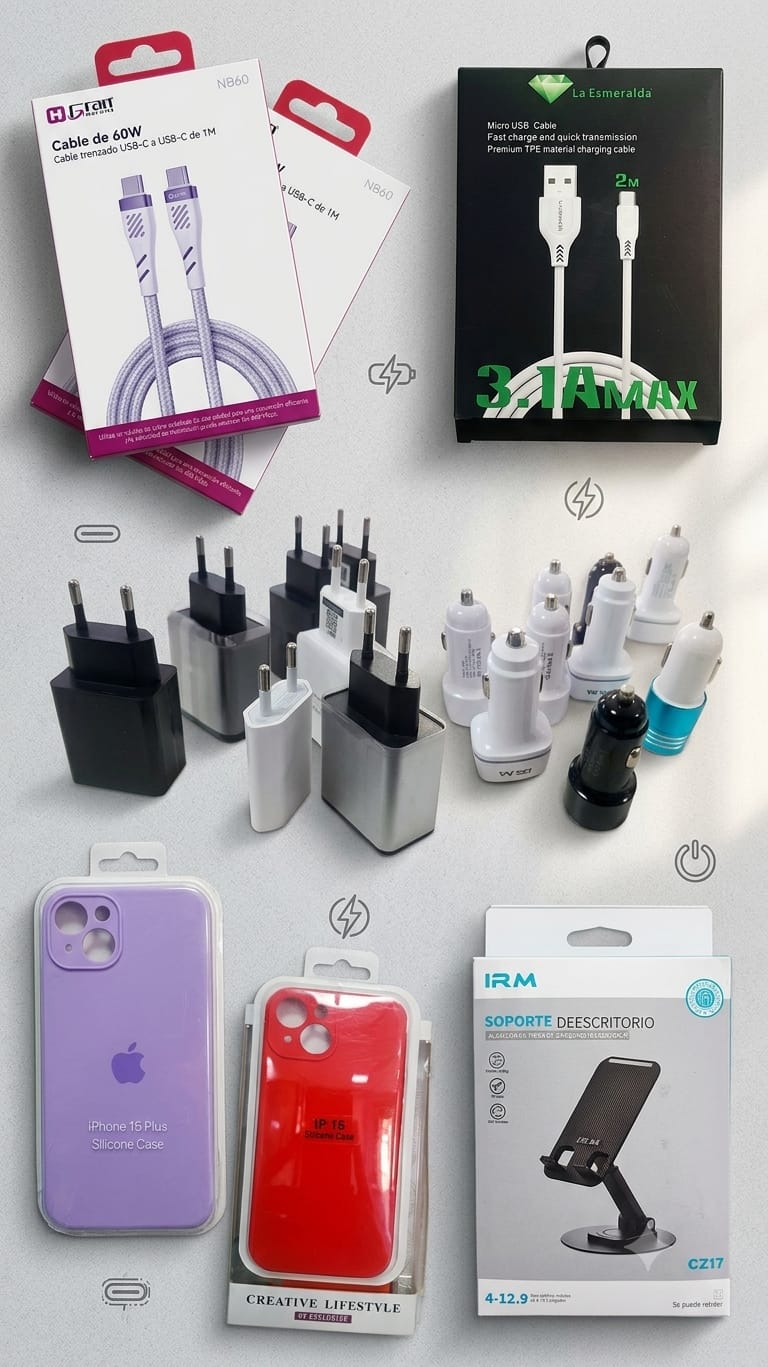 Cables, cargadores y accesorios — Alfotech